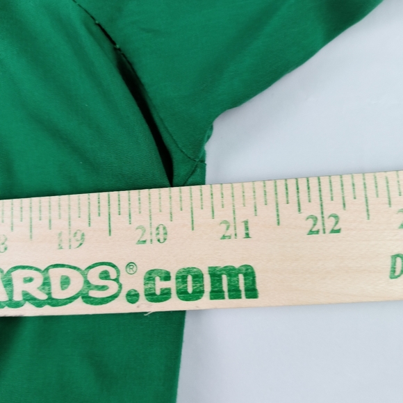 H bar C USA Made CALIFORNIA RANCHWEAR vintage GREEN white PEARL buttons 16.5/34 - Picture 15 of 16